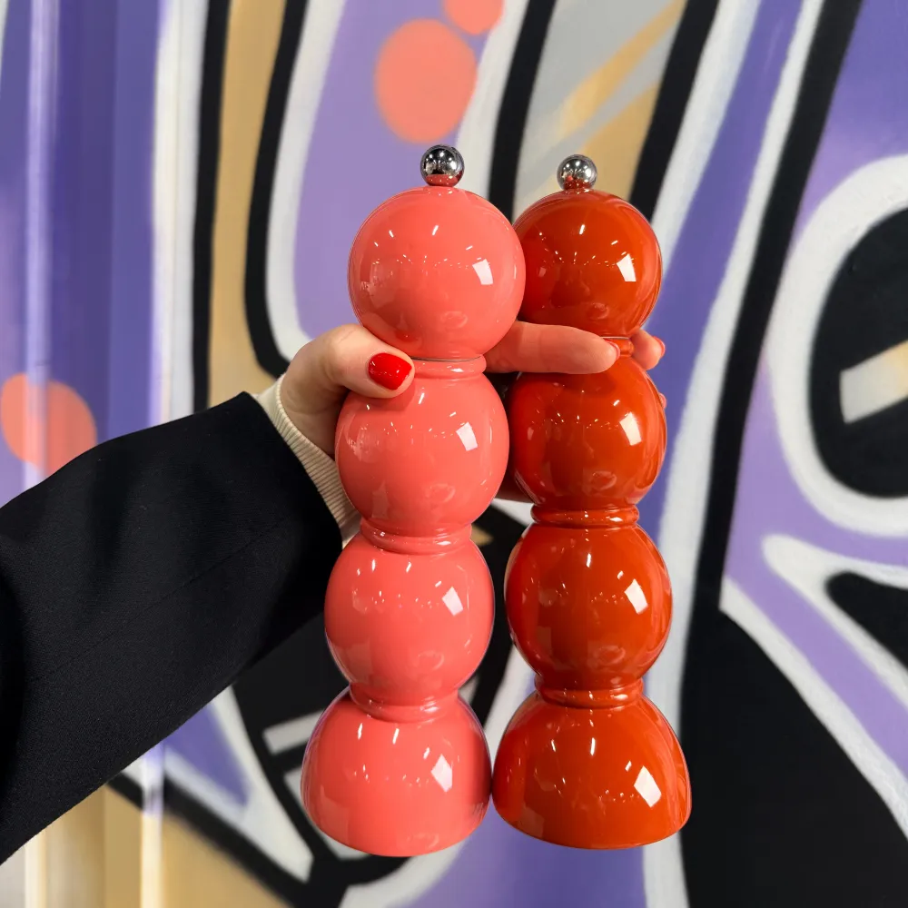 Bobbin Salt & Pepper Mill Coral Pink