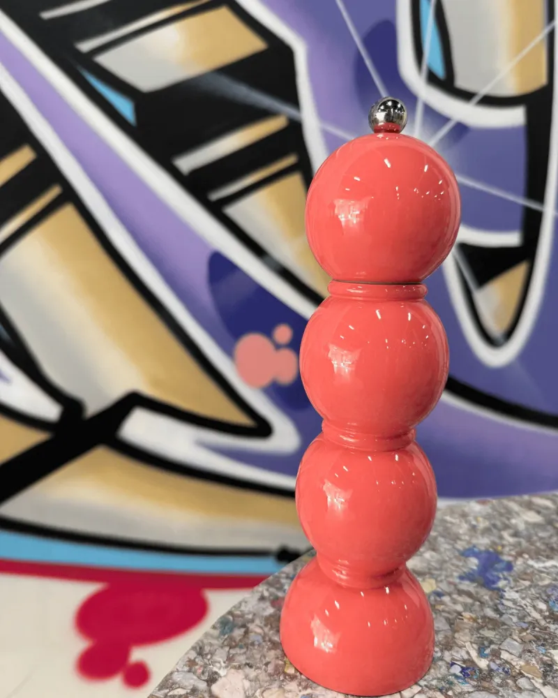 Bobbin Salt & Pepper Mill Coral Pink