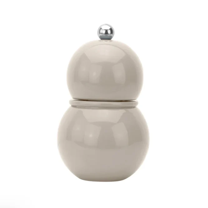 Small Bobbin Salt & Pepper Mill Beige