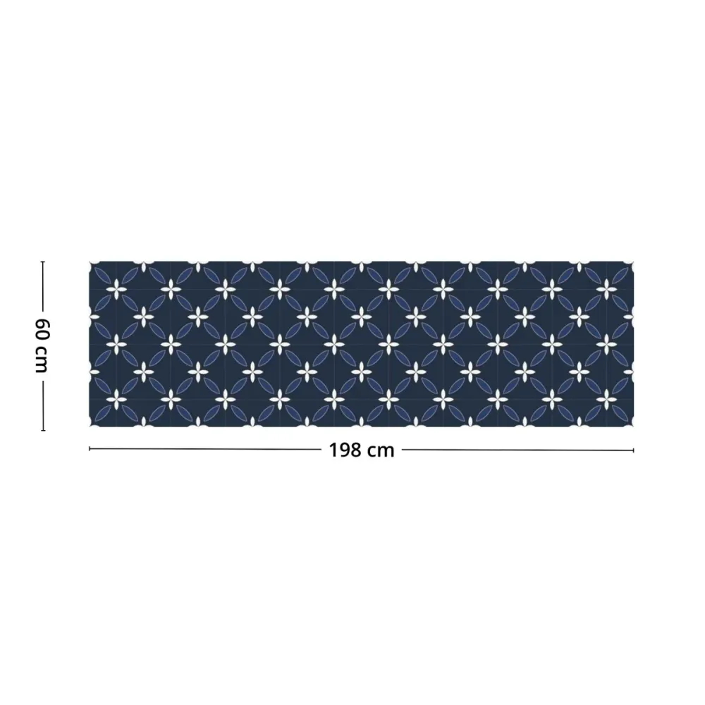 Classic Navy selvklebende backsplash