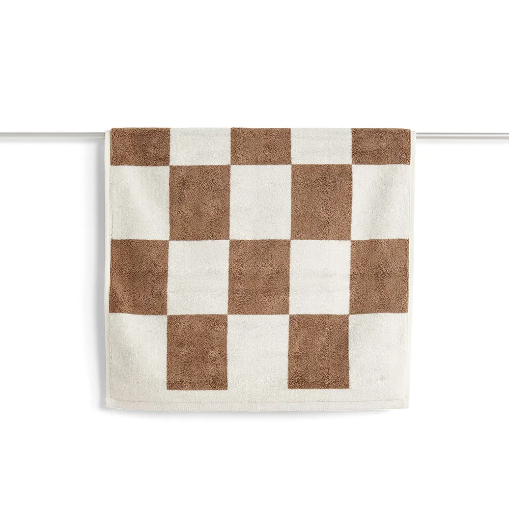 Badematte Check Cappuccino 50x90