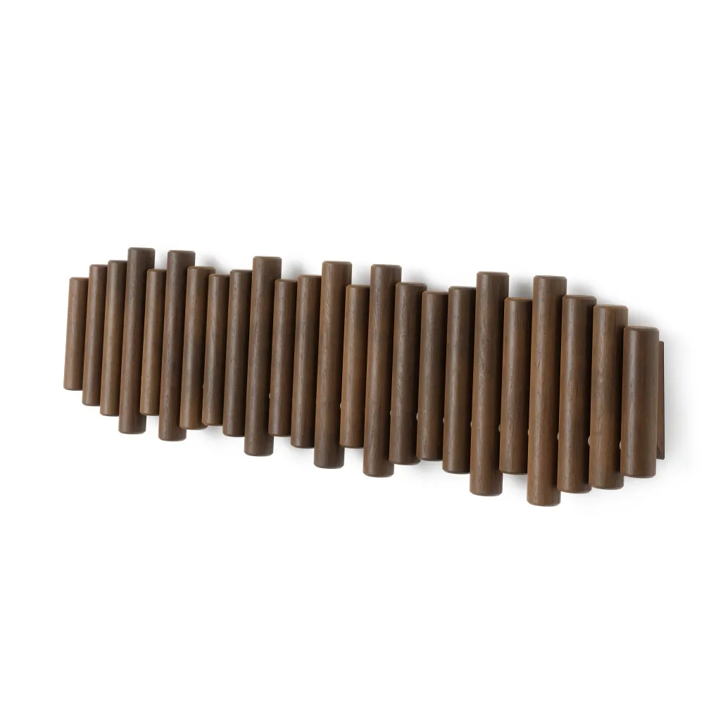 Picket knaggrekke walnut– stor 8 knagger
