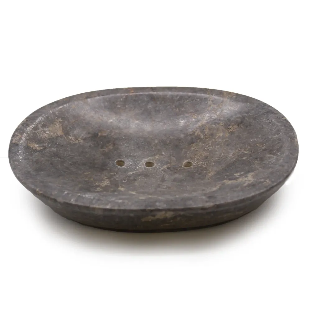 Marmor Såpeskål Oval Grå