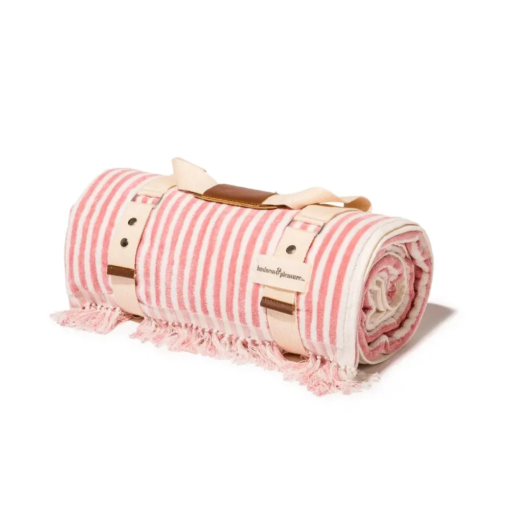 Beach Blanket Pink Stripe