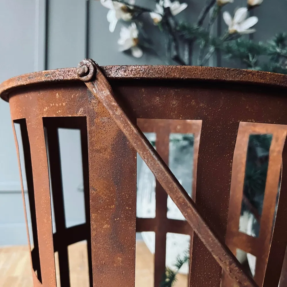 Bålspann med hank - RUST