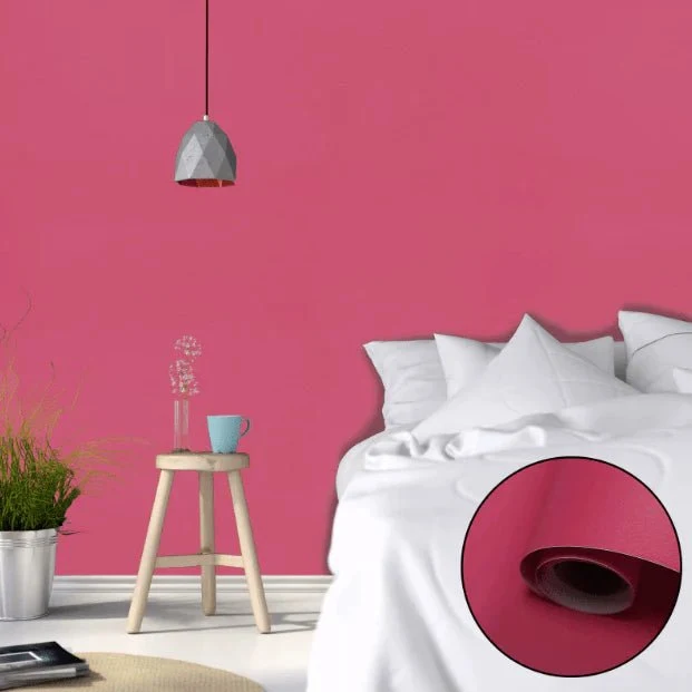 Kontaktplast - Ensfarget Mørk Rosa (60 cm x 5 m)
