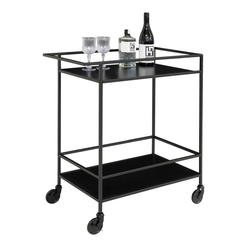 Vita barvogn 68 x 40 x 79 cm, sort metall