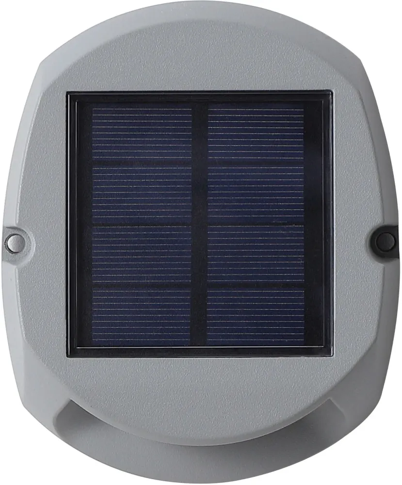 1852 Bryggelys/vegglys alu LED m/solcelle