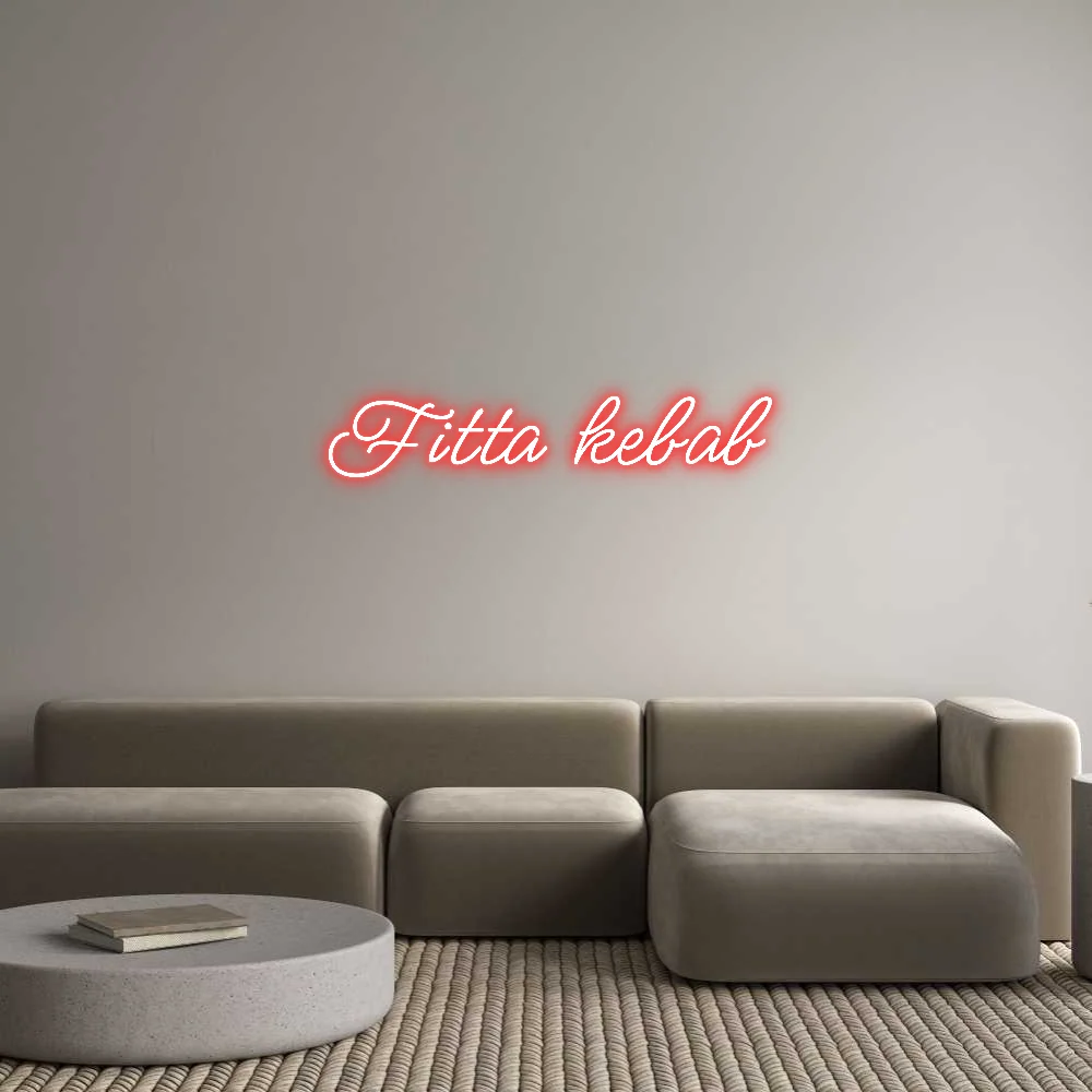 Custom Neon: Fitta kebab