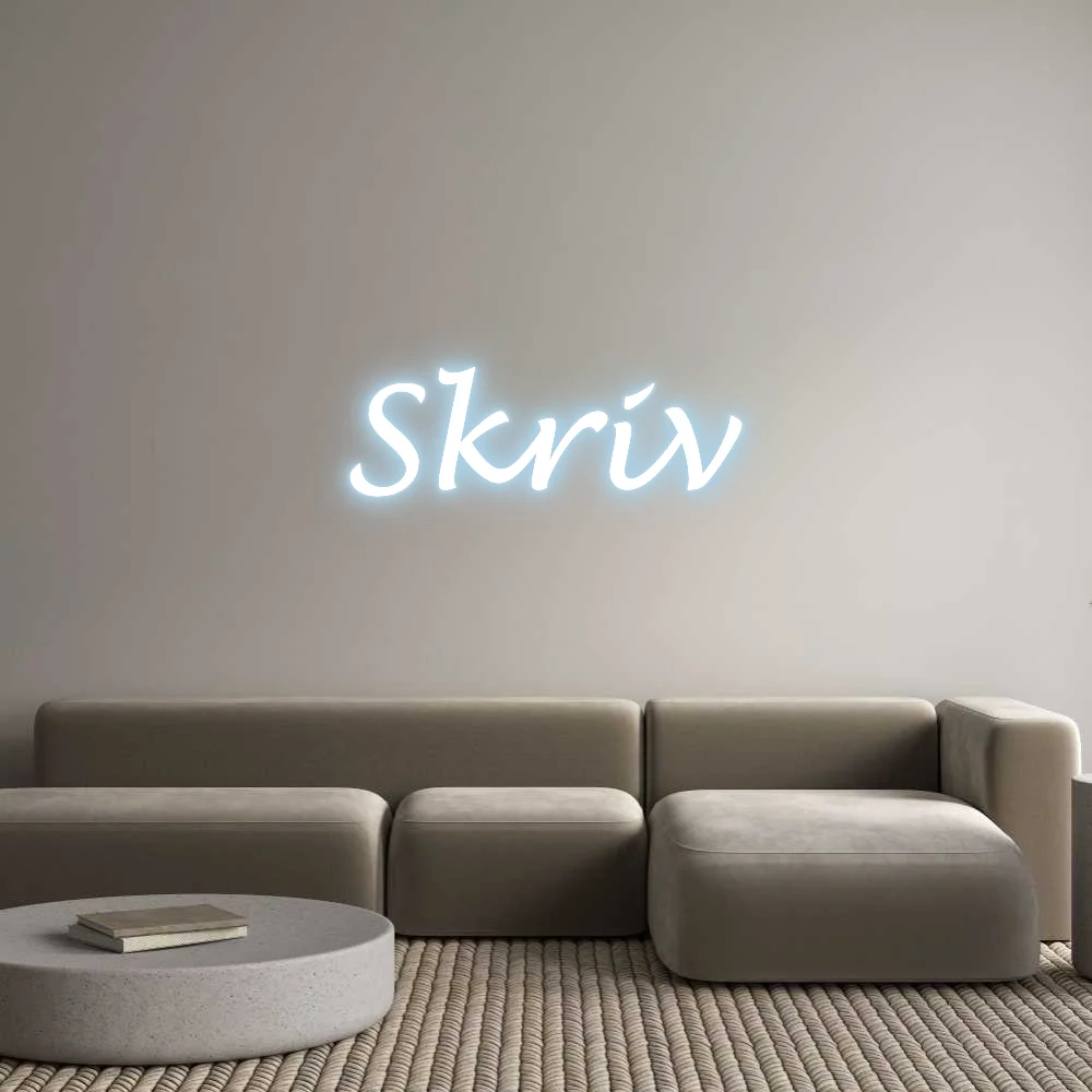 Custom Neon: Skriv