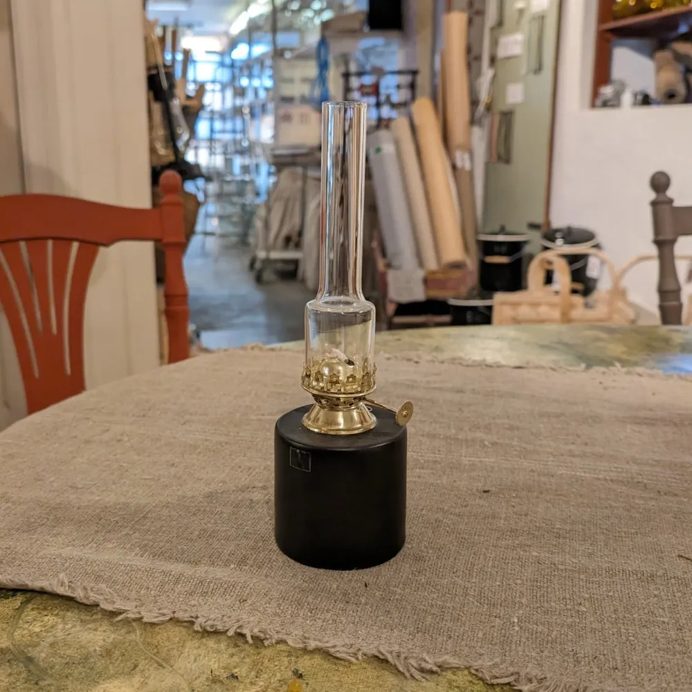 Fotogenlampe Rett Svart Liten