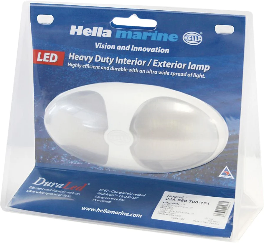 Hella DuraLED 12 lampe m/bryter