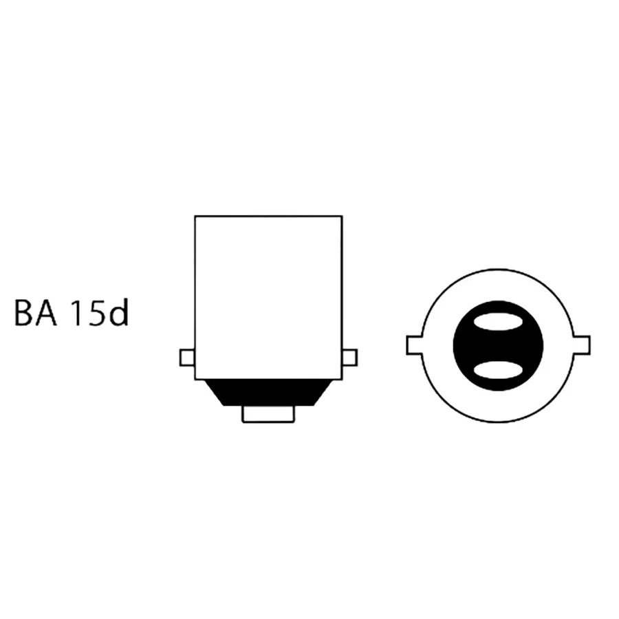 LED pære m/kuppel BA15D