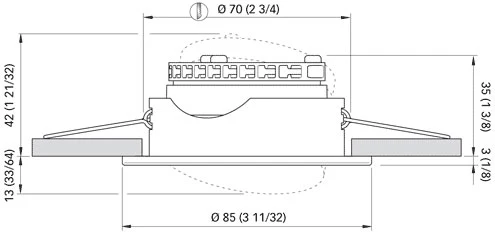 Quick NIKI DL85 LED Downlight 4W