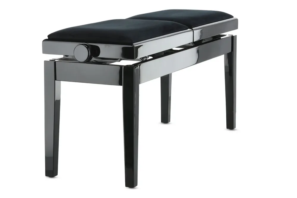 GEWA Piano bench Deluxe Double - Black highgloss