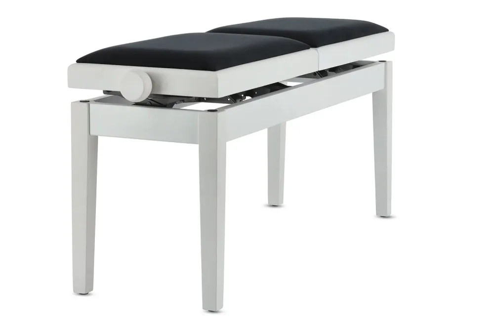 GEWA pianokrakk Deluxe Double - Hvit matt