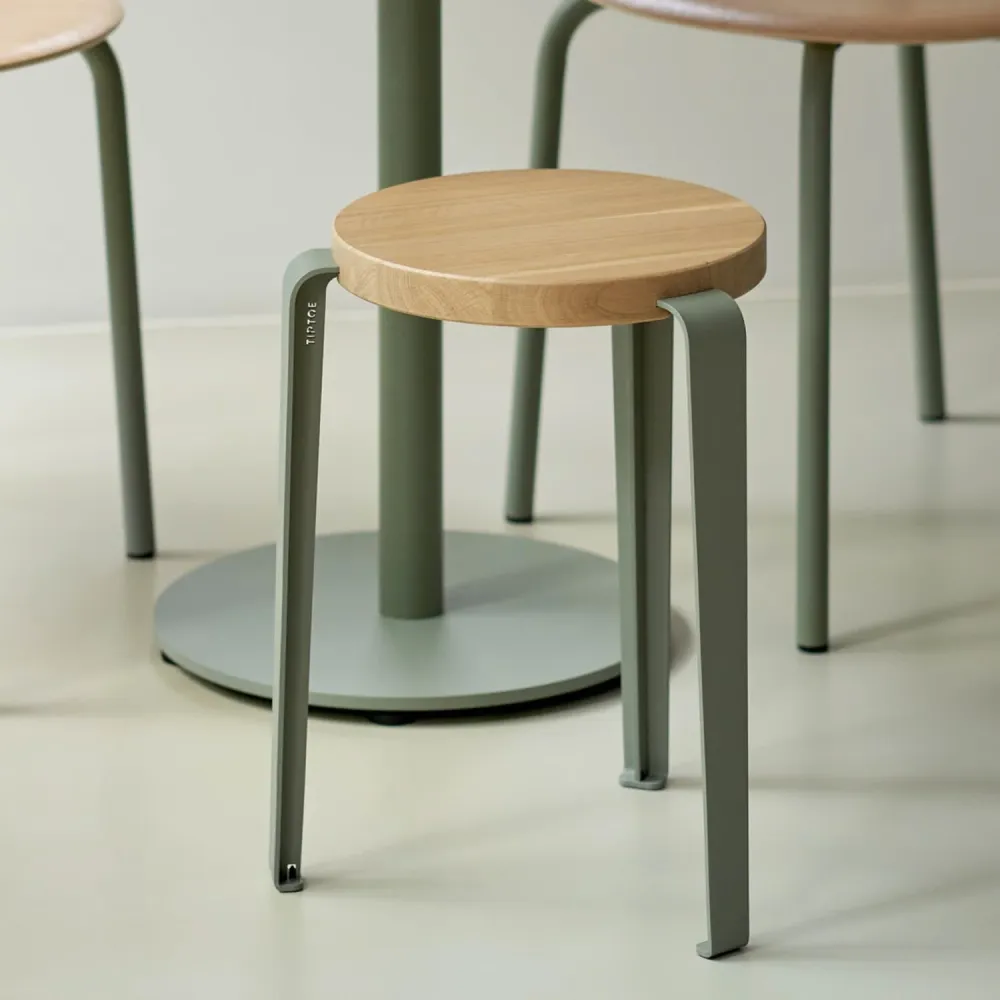Stol Lou Oak/Eucalyptus Grey