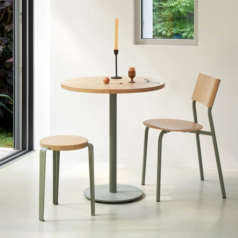 Stol Lou Oak/Eucalyptus Grey