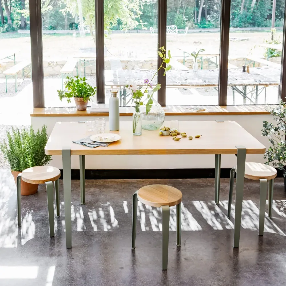 Stol Lou Oak/Eucalyptus Grey