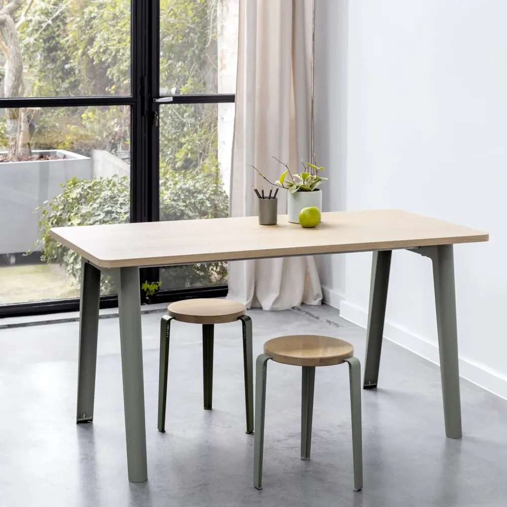 Stol Lou Oak/Eucalyptus Grey