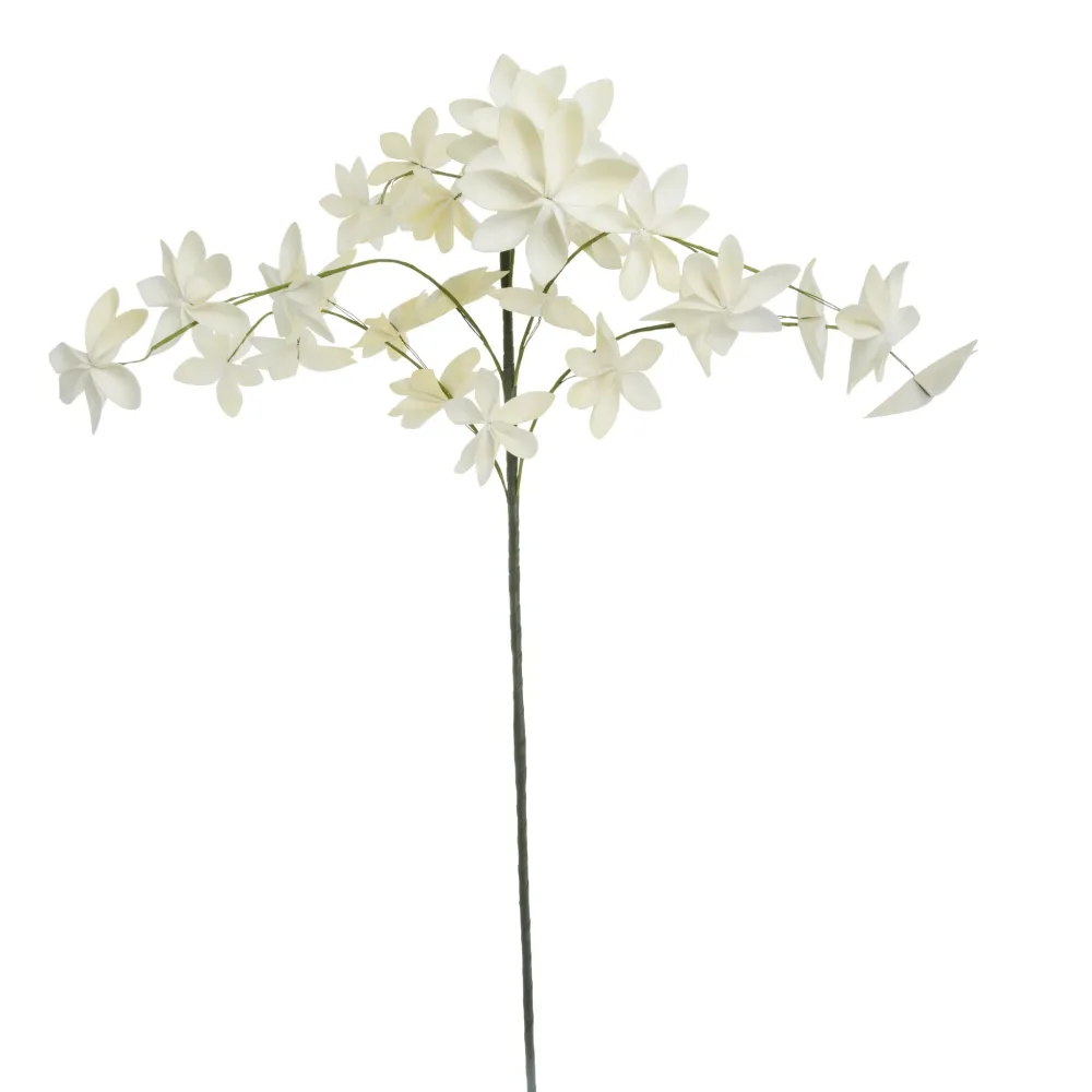 Happia blomsterdekorasjon H7 cm. Gul