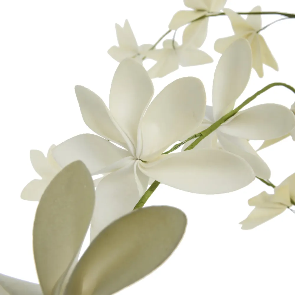 Happia blomsterdekorasjon H7 cm. Gul
