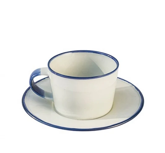 Coffee Cup Saucer Blue