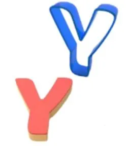 Pepperkakeform bokstav Y