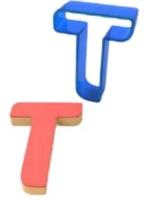 Pepperkakeform bokstav T