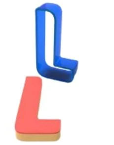 Pepperkakeform bokstav L