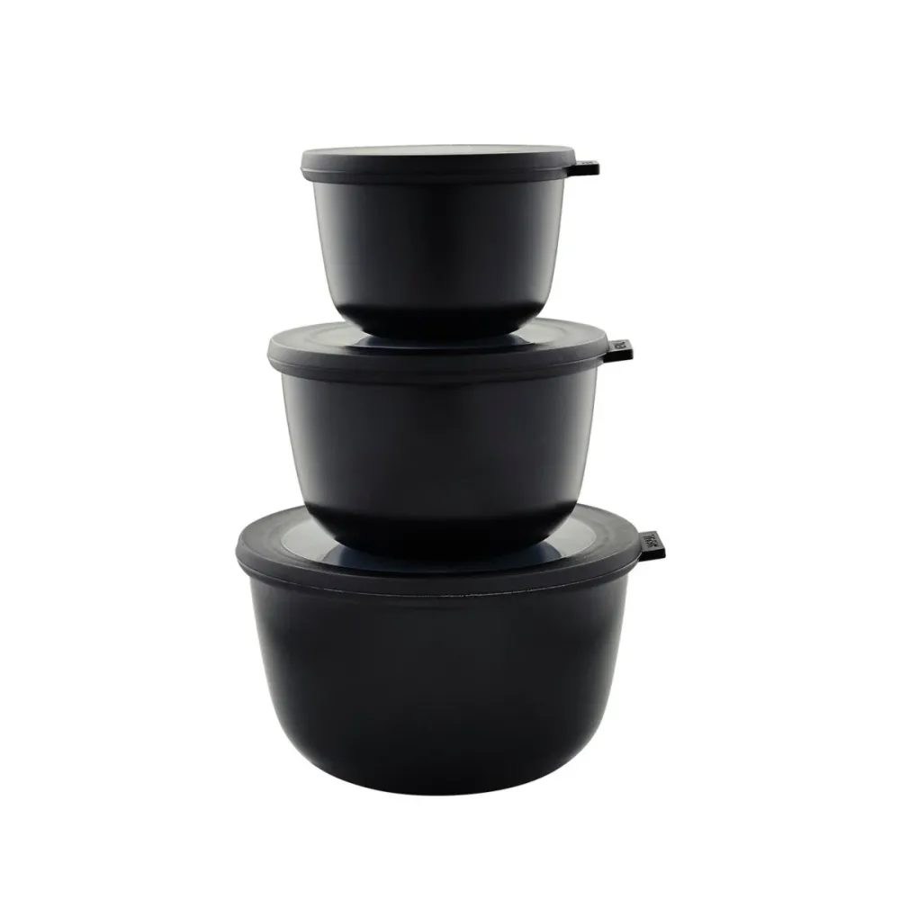 3-pk Skålsett Cirqula høy sort