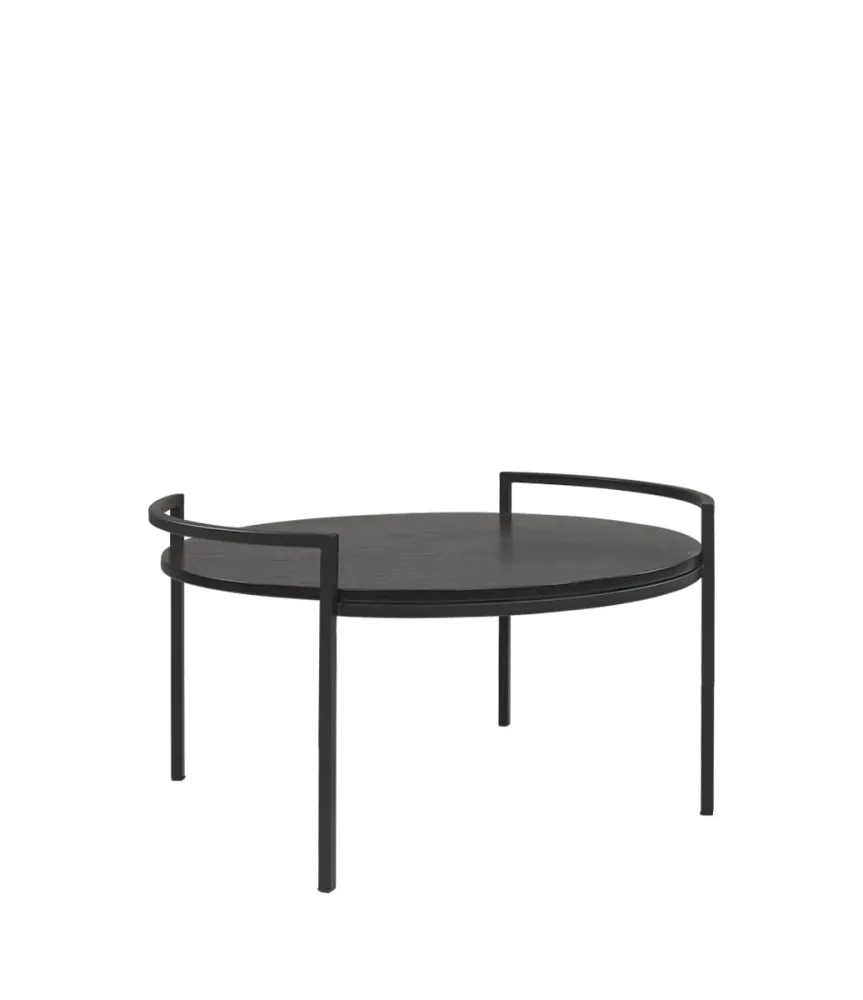 Capulus Sofabord Ø 90 cm Black