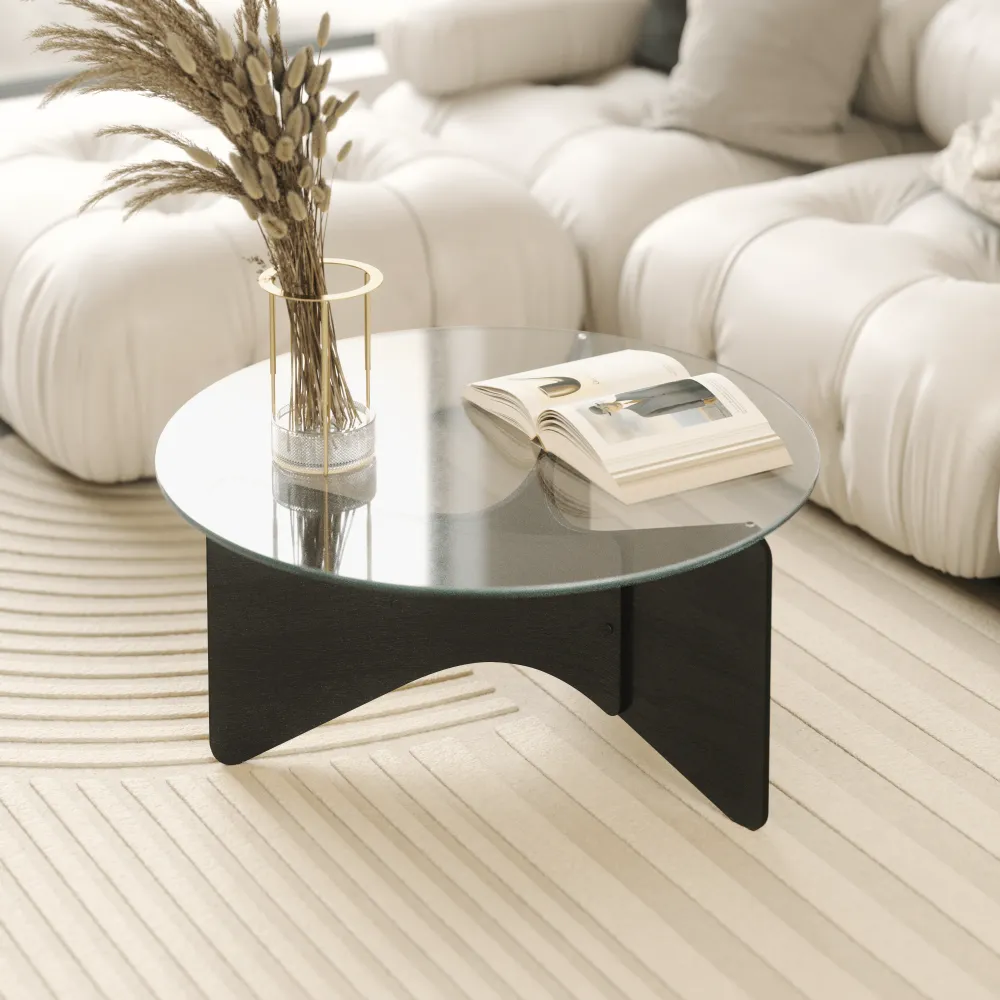 Madera sofabord, sort