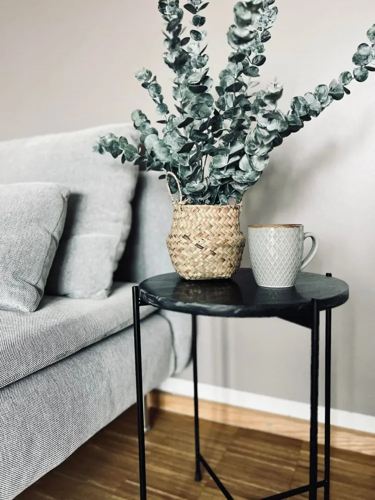 Sidebord - Svart marmor