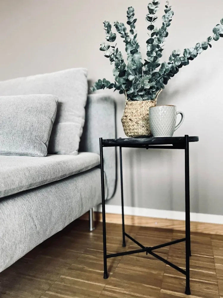 Sidebord - Svart marmor