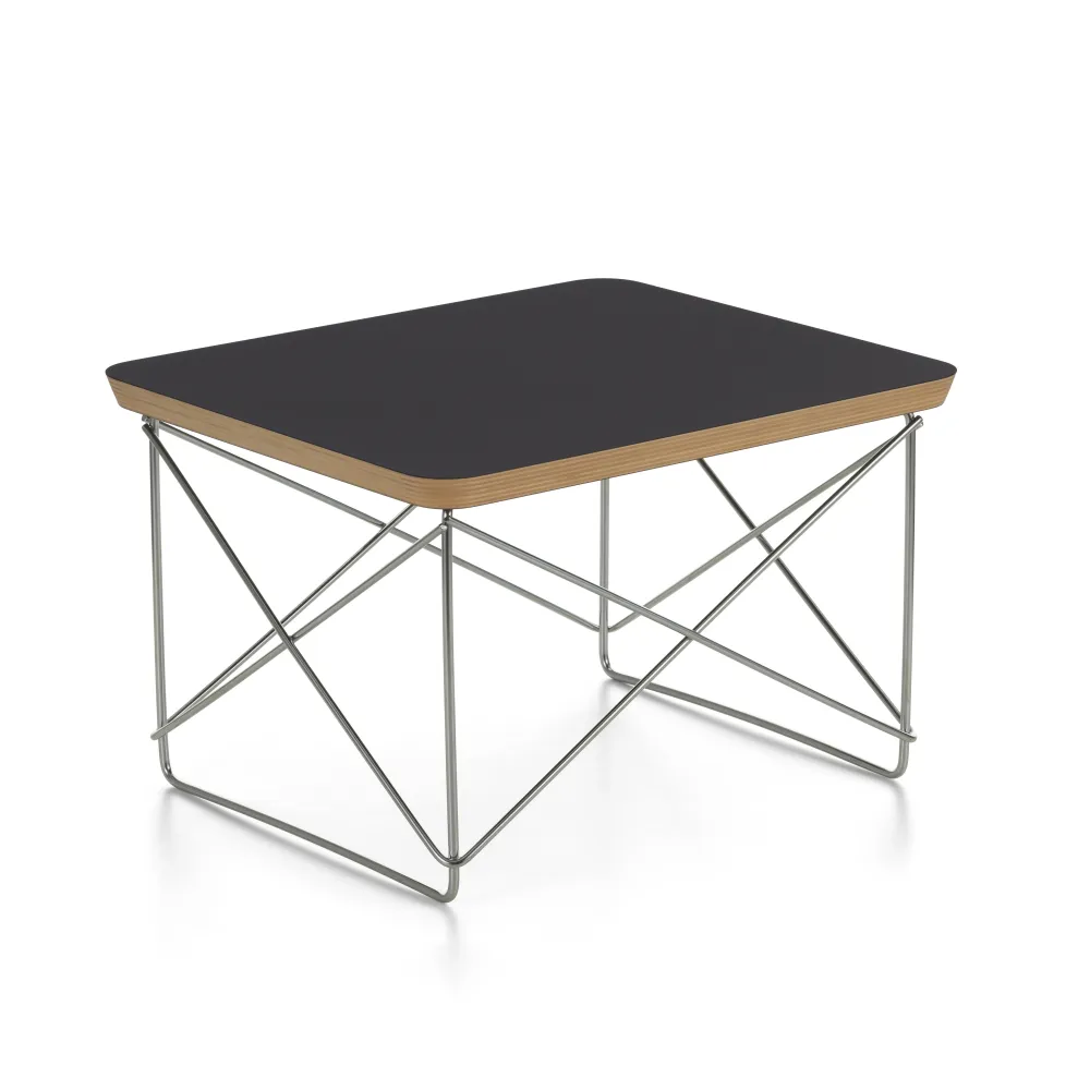 Vitra Occasional Table LTR Stainless Steel / Black