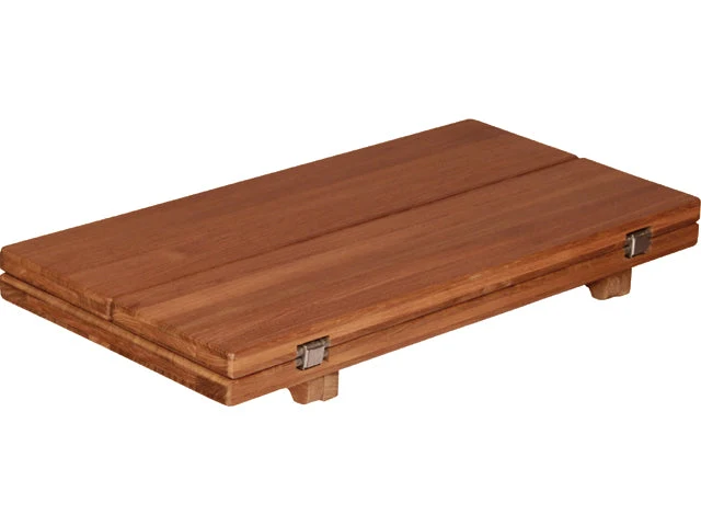 Eude, Bordplate solid teak sammenleggbar 33/66x65 cm