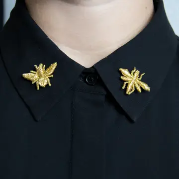 Broderte brosjer - sett med 3 stk