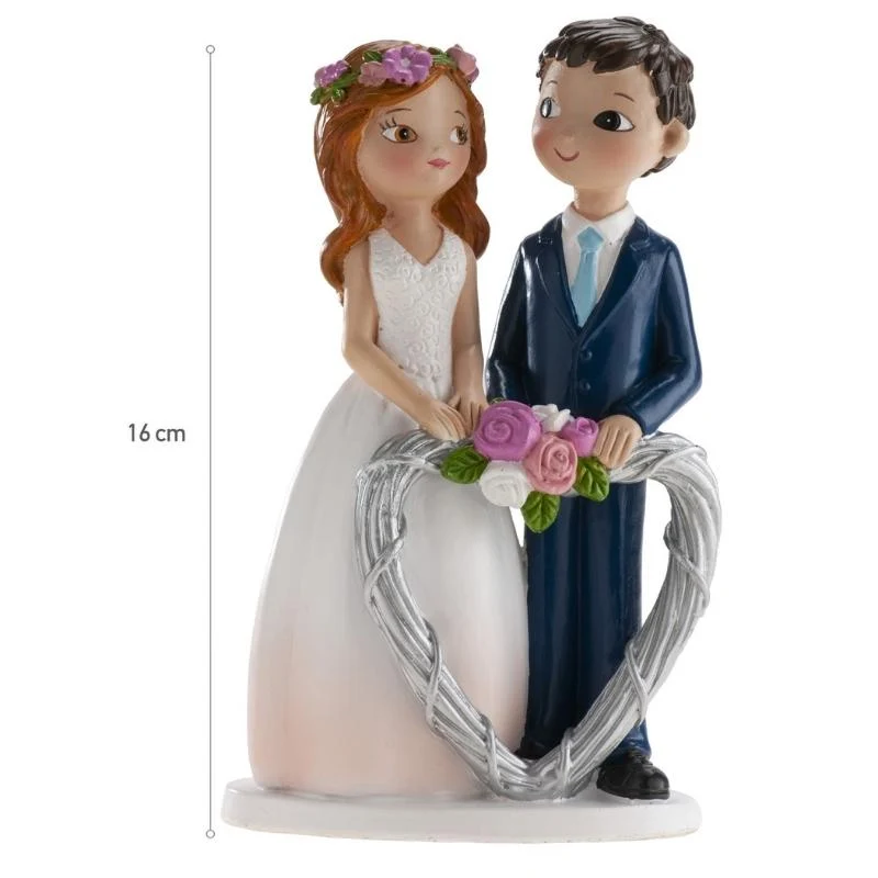 Kaketopp til bryllup -Bryllupskrans-16 cm
