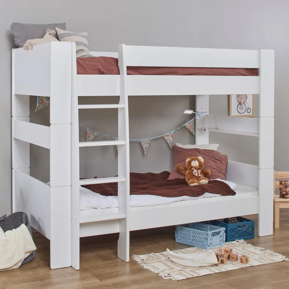 Hoppekids Pure Køyeseng 90x200 cm, Hvit