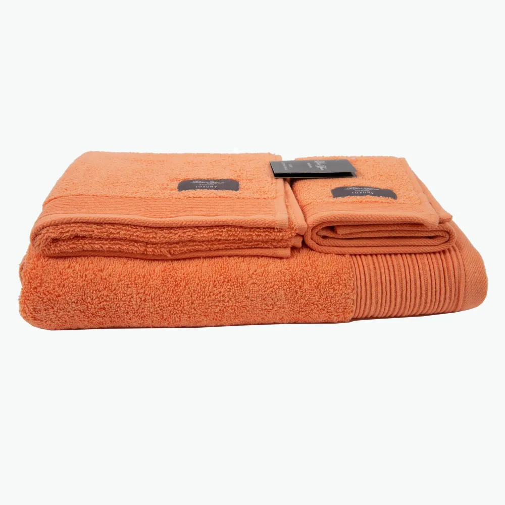 Luxury Dark Peach håndklesett