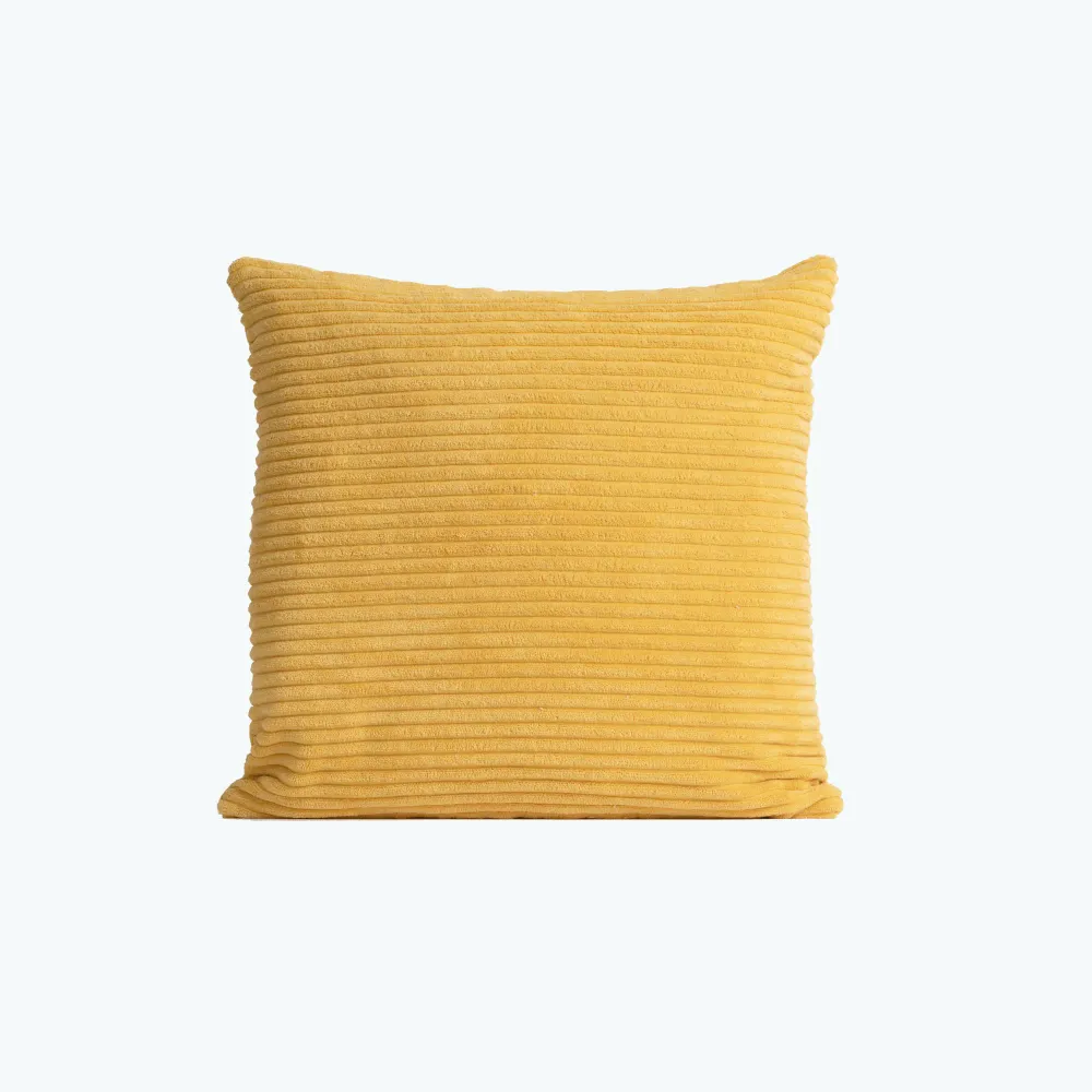 Square pute fløyel gul