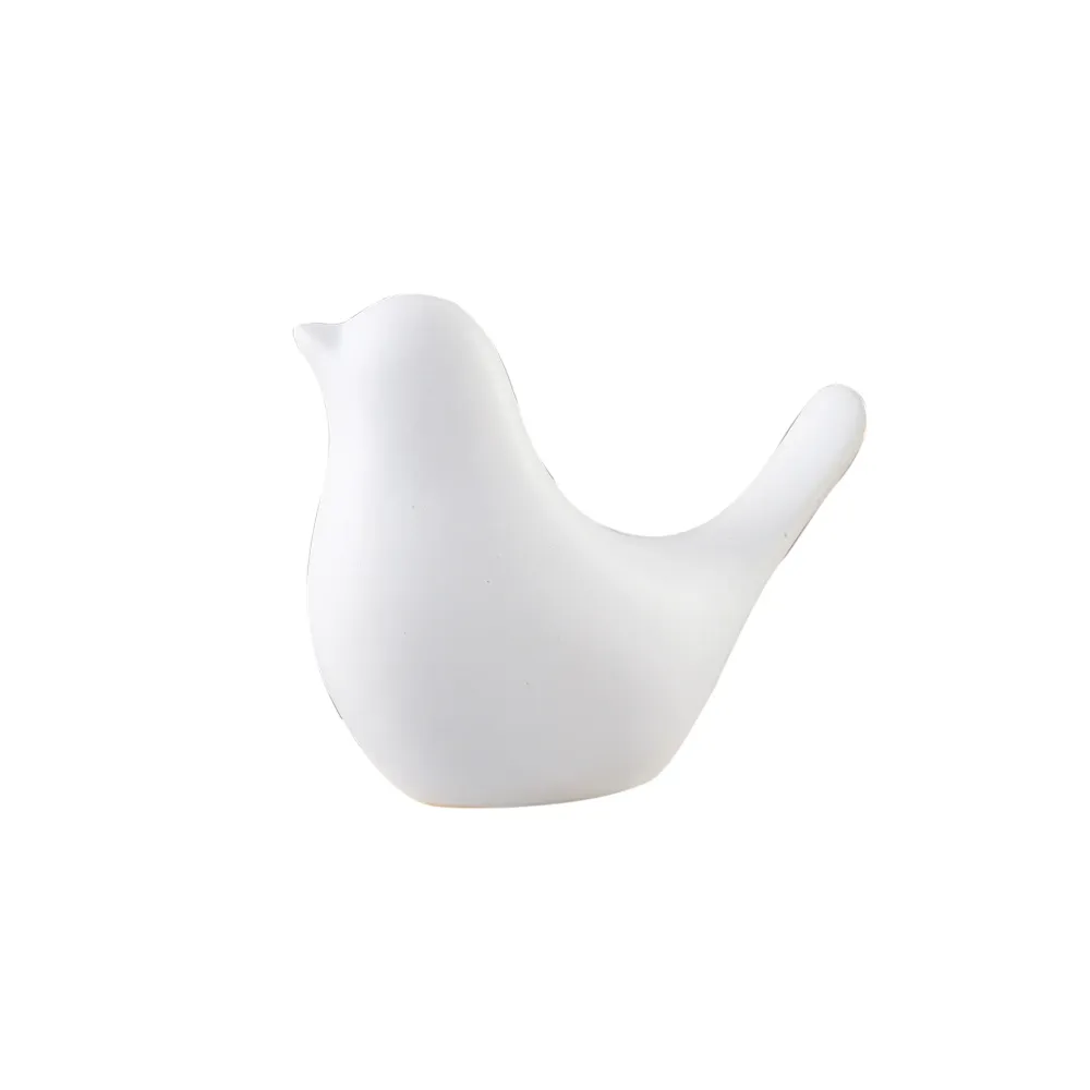Bird figur hvit medium