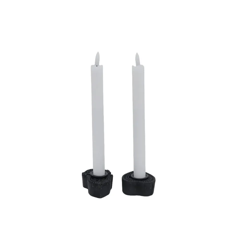 Candela kronelys hvit 2 stk