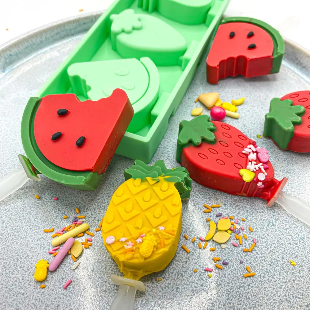 Happy Sprinkles Mini Ispinneformer -Frukt-