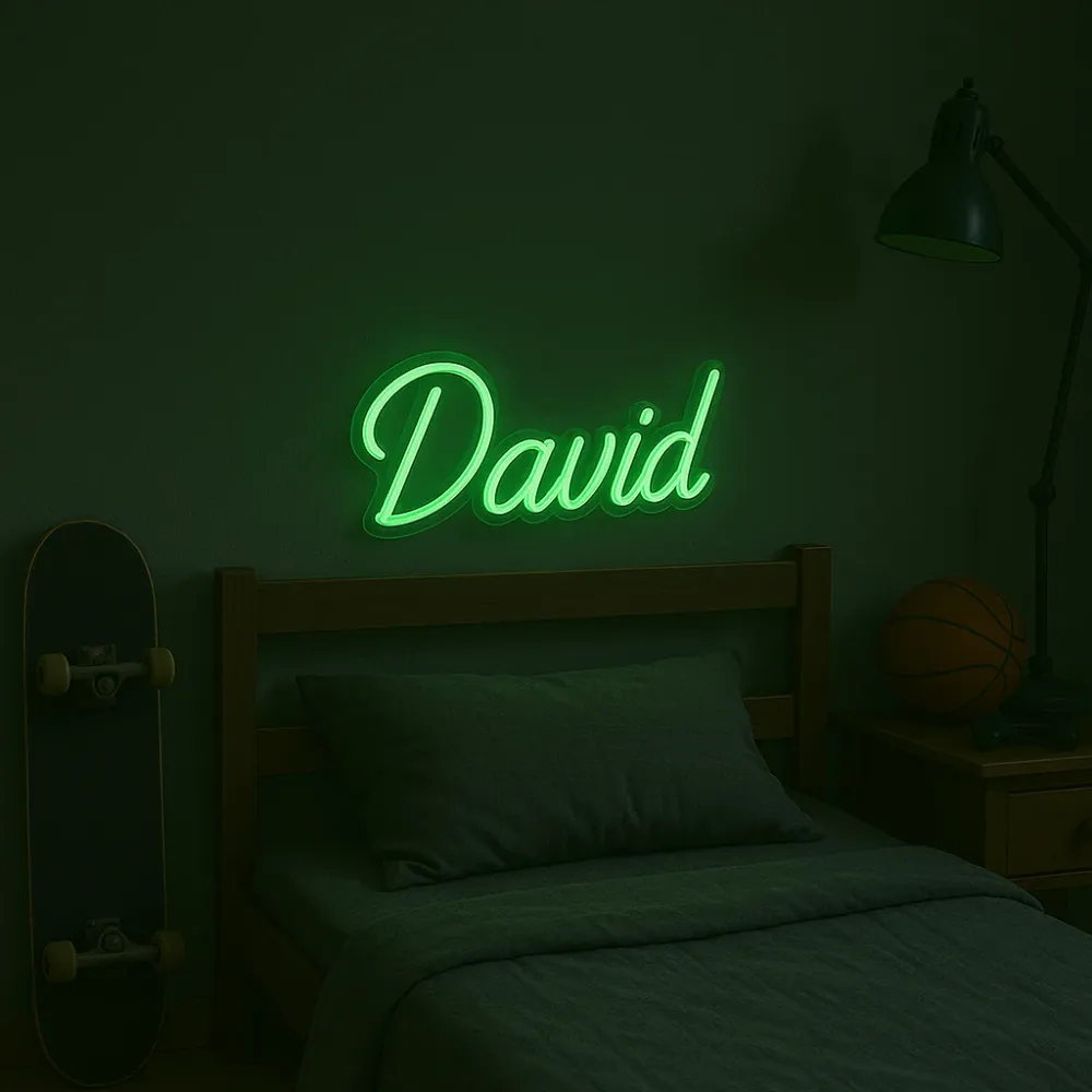 Neon Navneskilt Grønn