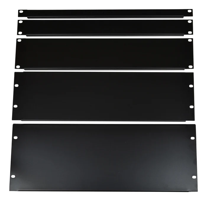 19" svart stativpanel