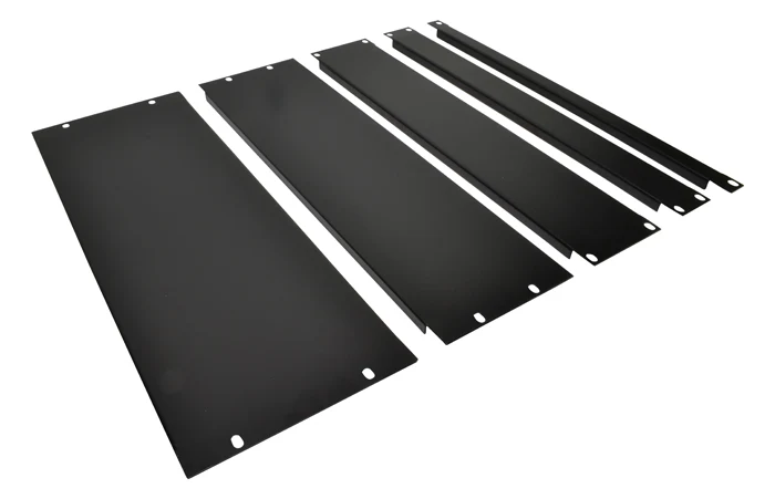 19" svart stativpanel