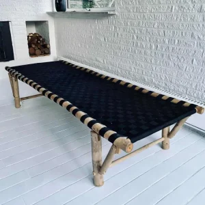 Daybed i bambus - Svart sete