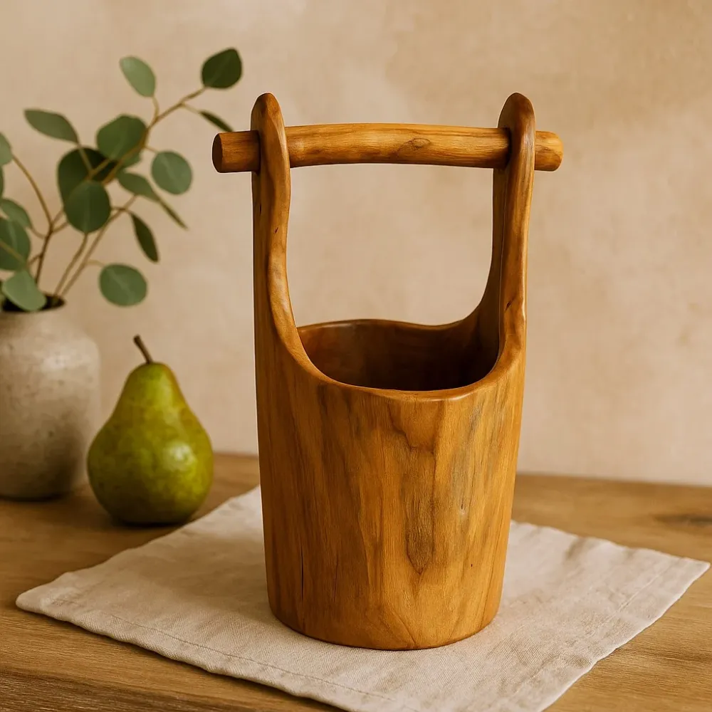 Teak Vannbøtte 28 cm